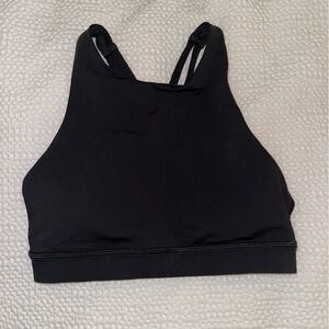 Lululemon high neck energy bra Size 4, Black